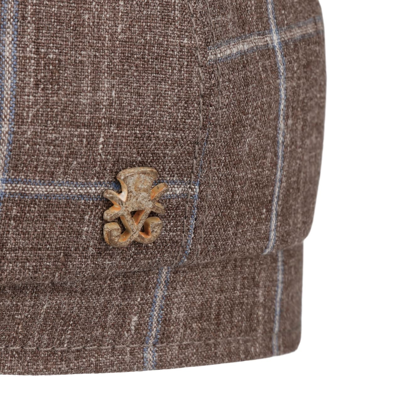 Emil Check Zechbauer Flat Cap i Lin braun 4