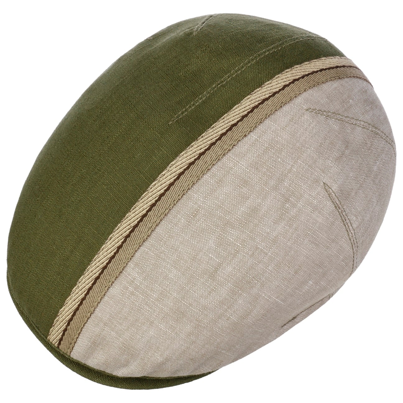 Philipp Zechbauer Flat Cap i Lin grün 3