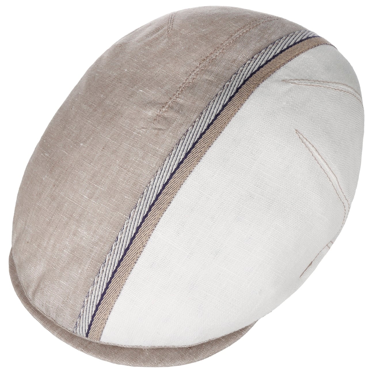 Philipp Zechbauer Flat Cap i Lin hellbeige 7