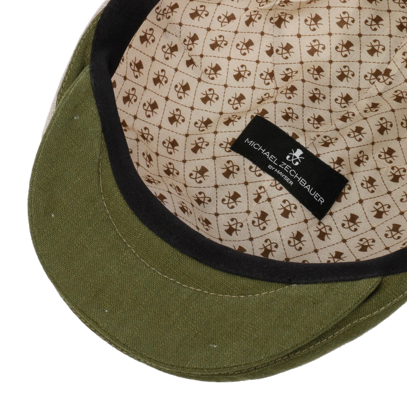 Philipp Zechbauer Flat Cap i Lin grün 4