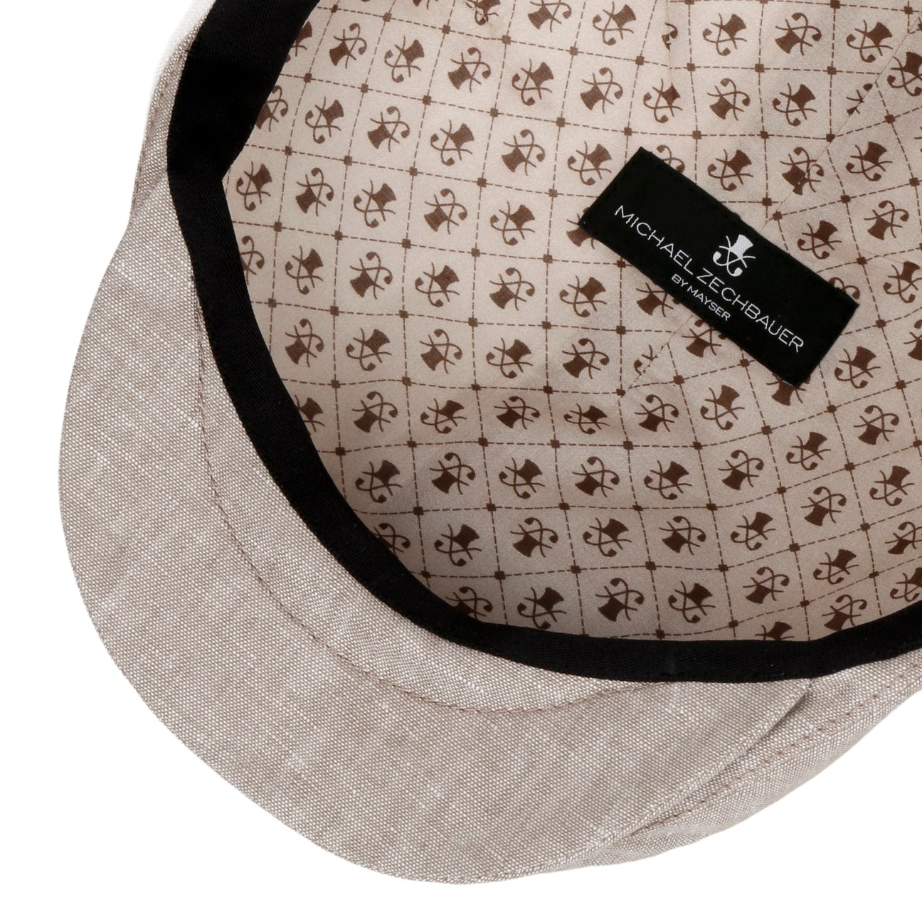 Philipp Zechbauer Flat Cap i Lin hellbeige 8