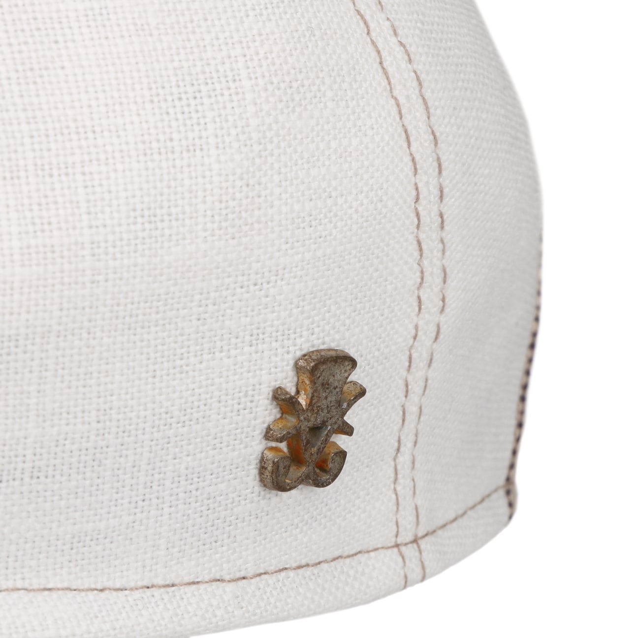 Philipp Zechbauer Flat Cap i Lin hellbeige 9