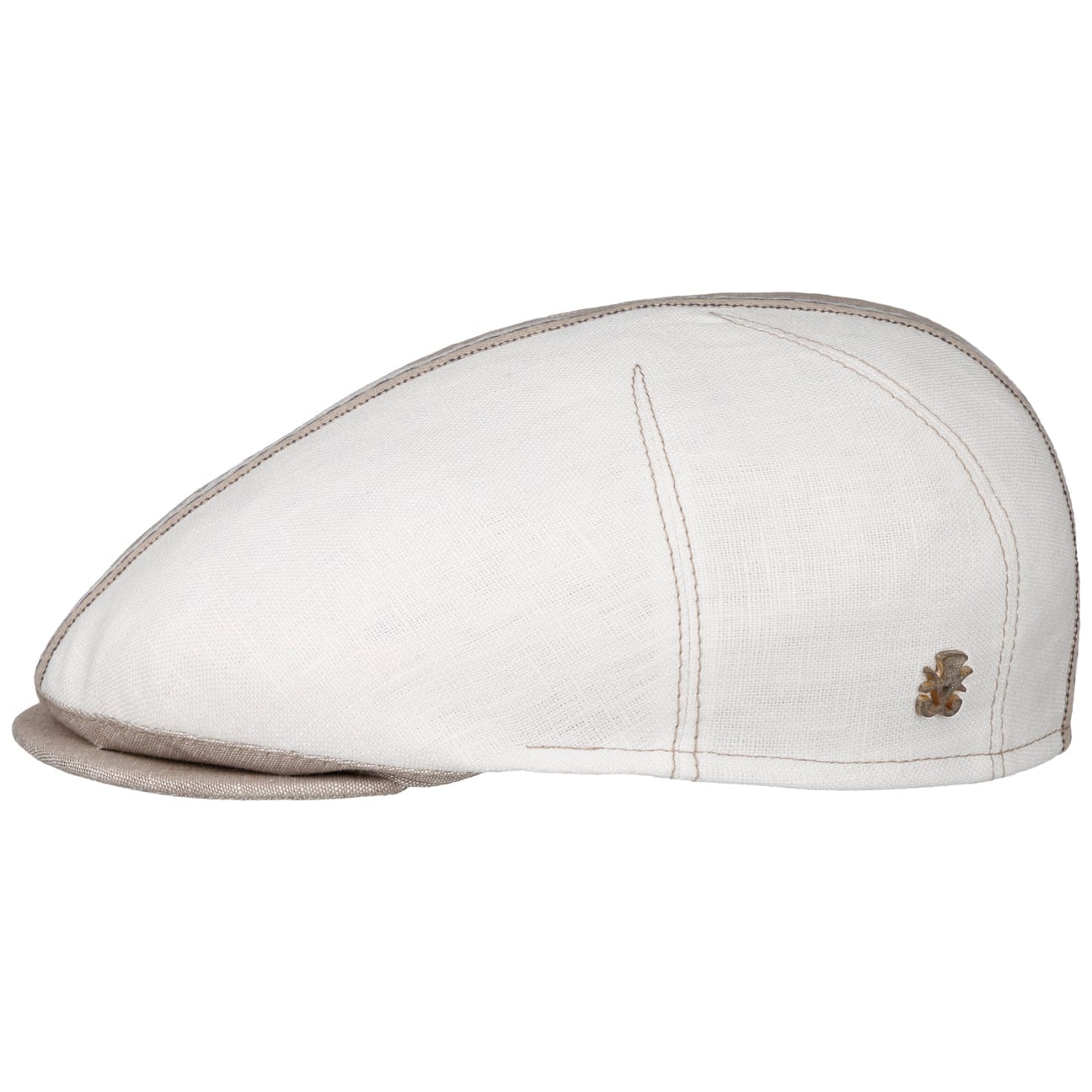 Philipp Zechbauer Flat Cap i Lin hellbeige 6