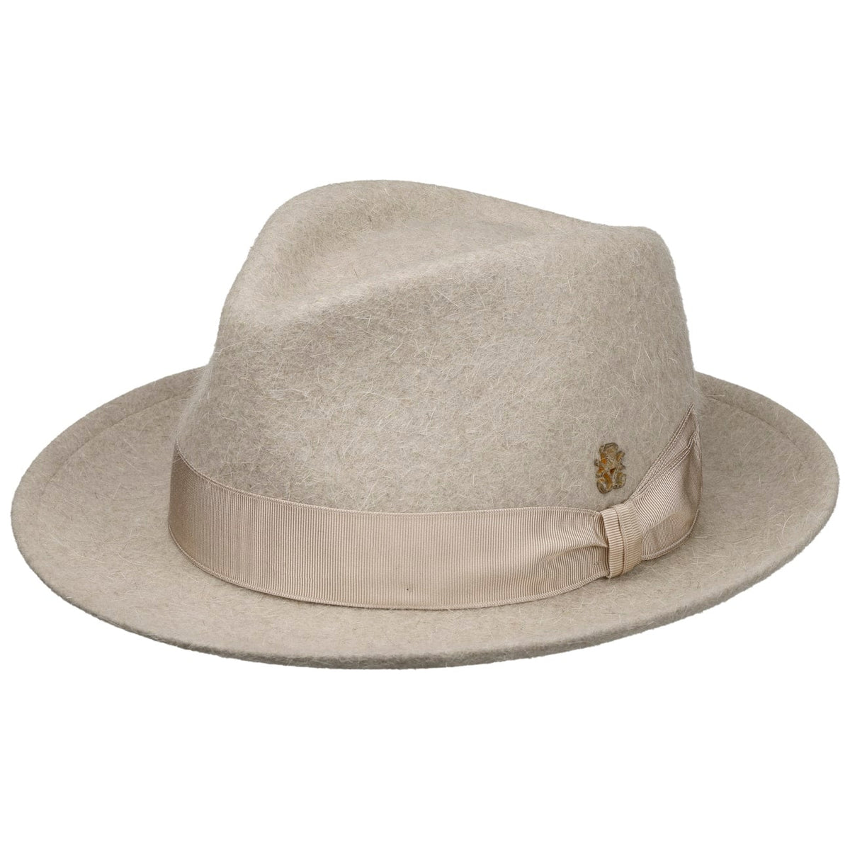 Fabrice Fedora Pelsfilthatt Zechbauer beige-meliert 1