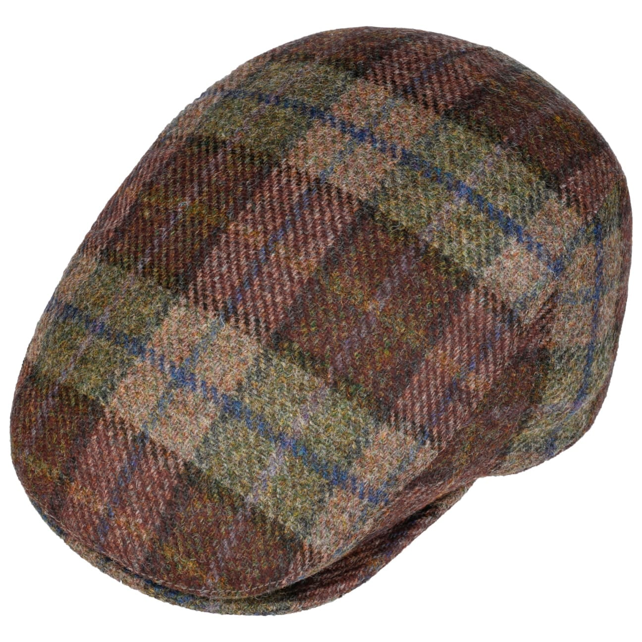 Frankie Soft Shetland Flat Cap oliv 3