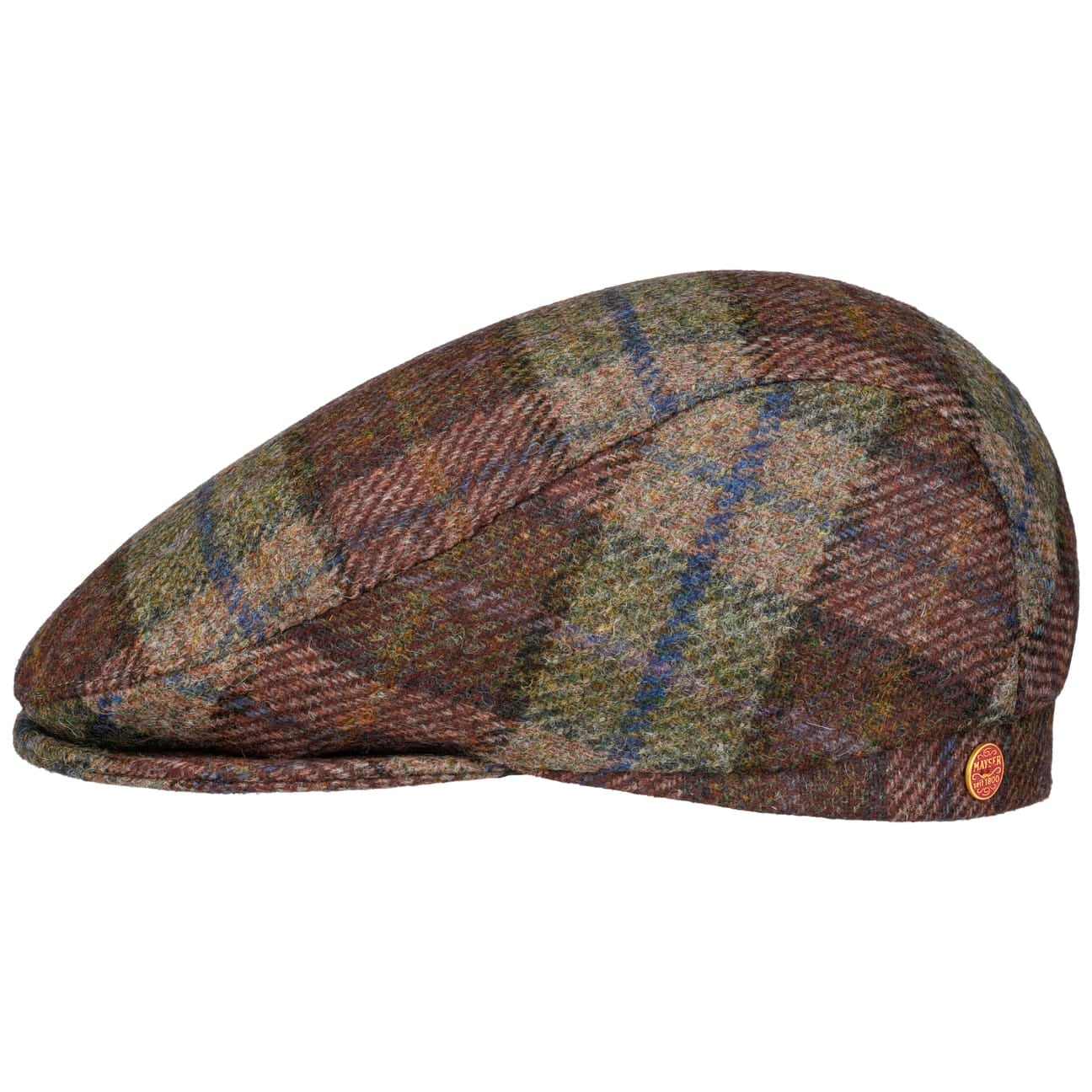 Frankie Soft Shetland Flat Cap oliv 2
