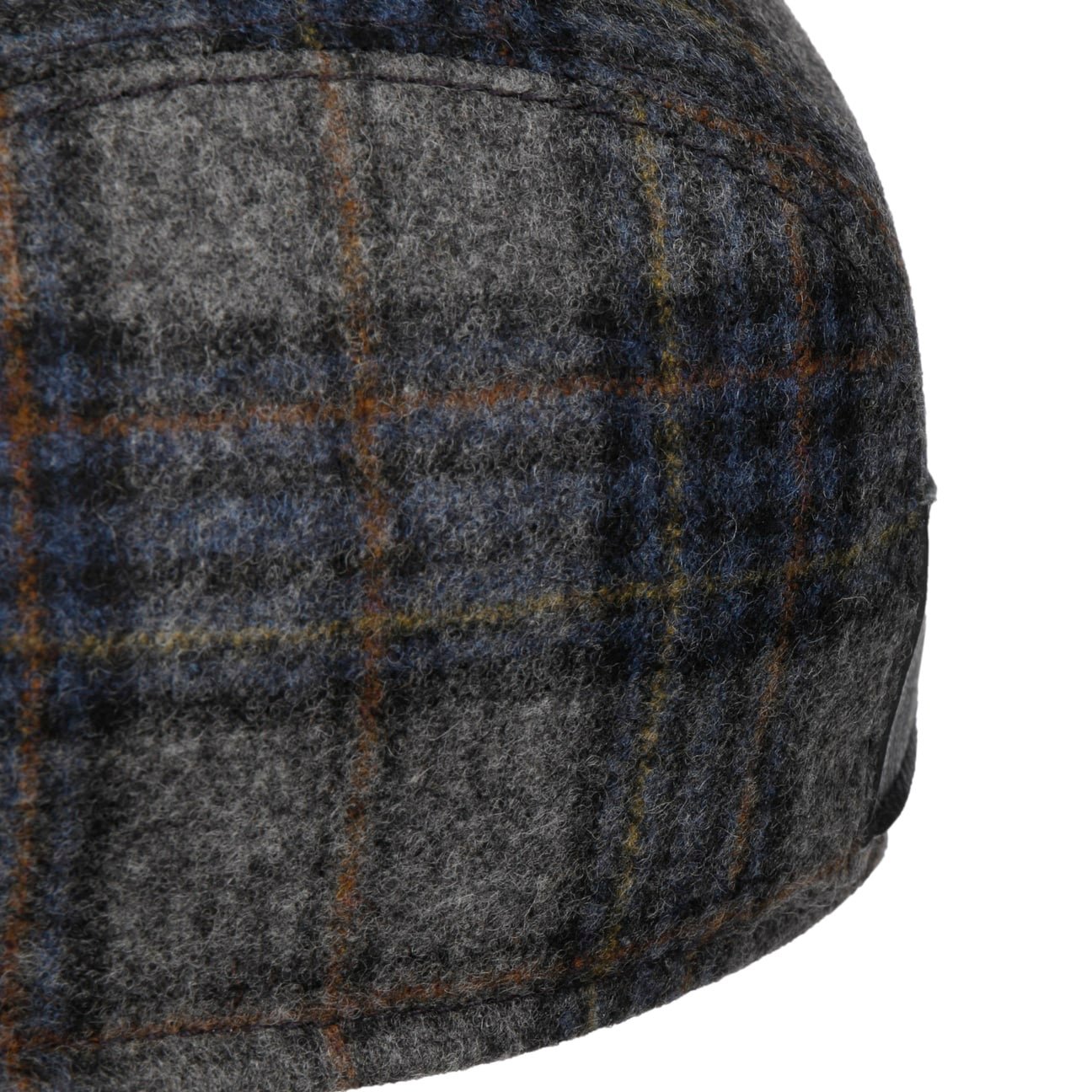 Lennart Shetland Check Flat Cap grau-blau 6