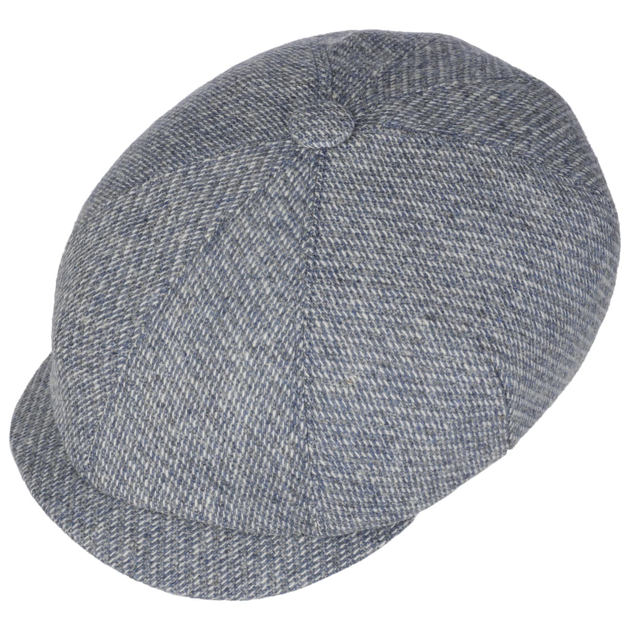 Seven Contrast Edge Flat Cap blau 3