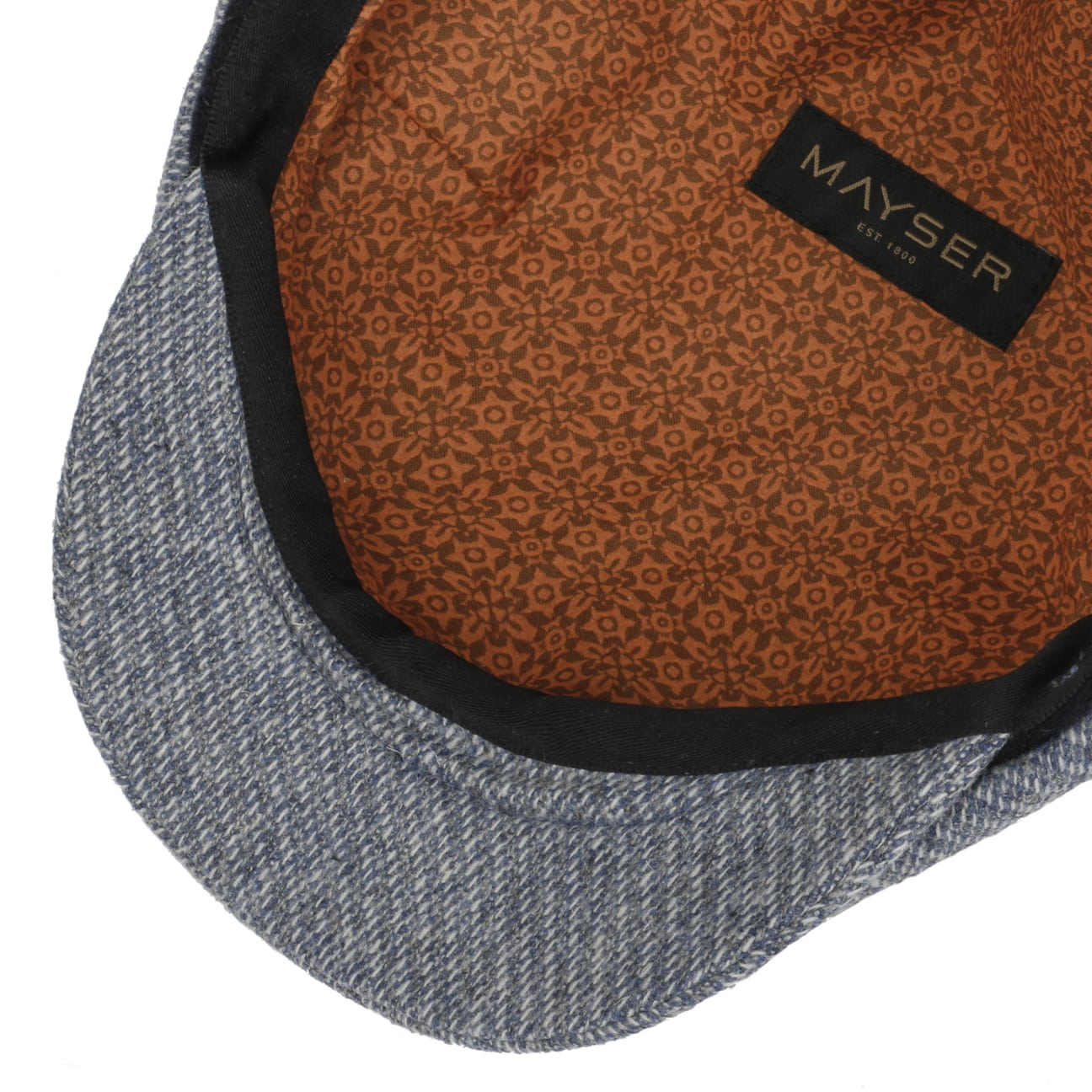 Seven Contrast Edge Flat Cap blau 4