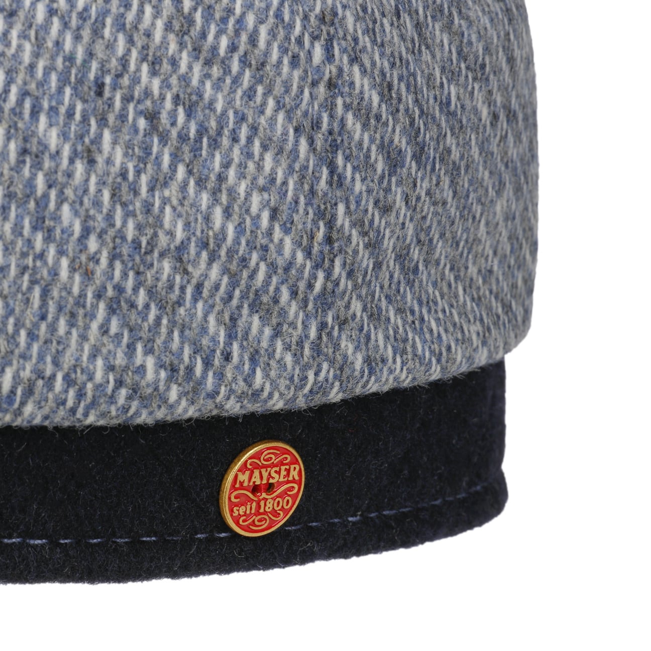 Seven Contrast Edge Flat Cap blau 5