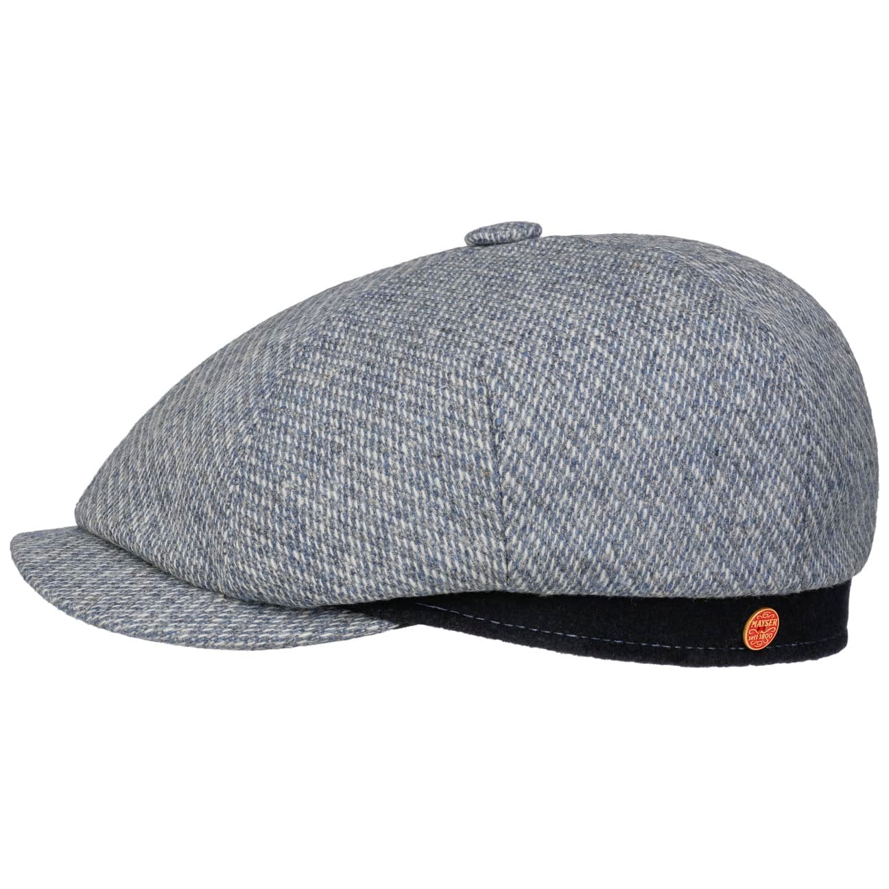 Seven Contrast Edge Flat Cap blau 2