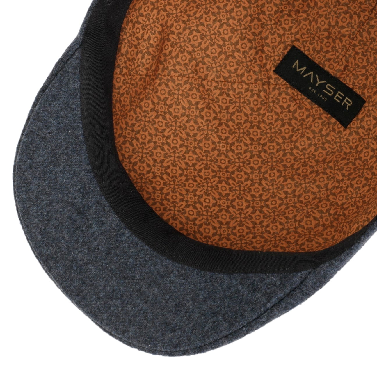 Paddy Flat Cap i Ullblanding blau 7