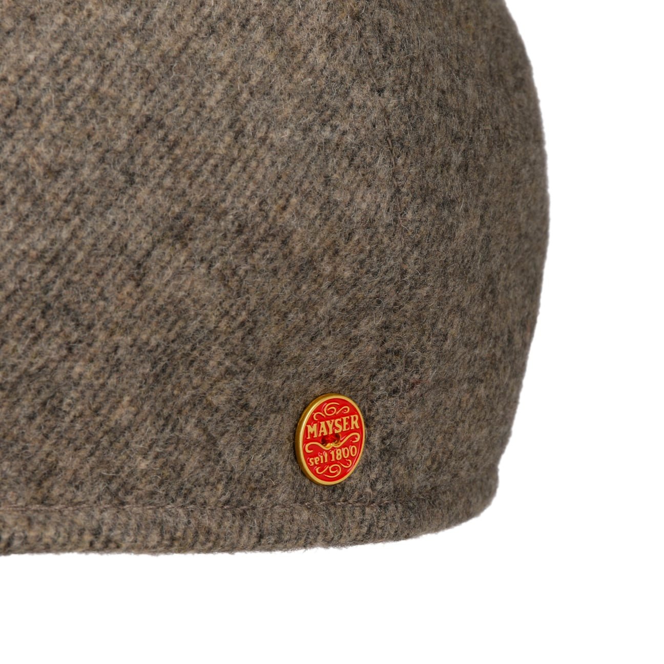 Casquette plate en laine mélangée Paddy beige 5