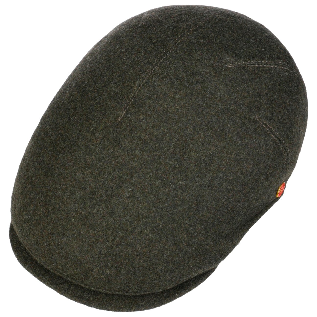 Sidney Wool Blend Flat Cap oliv 7