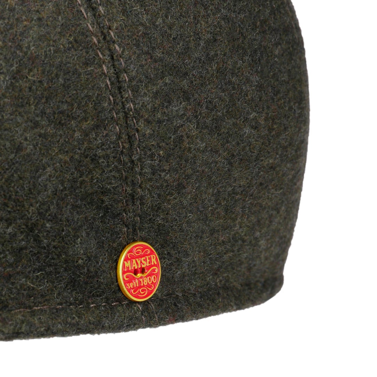 Sidney Wool Blend Flat Cap oliv 9