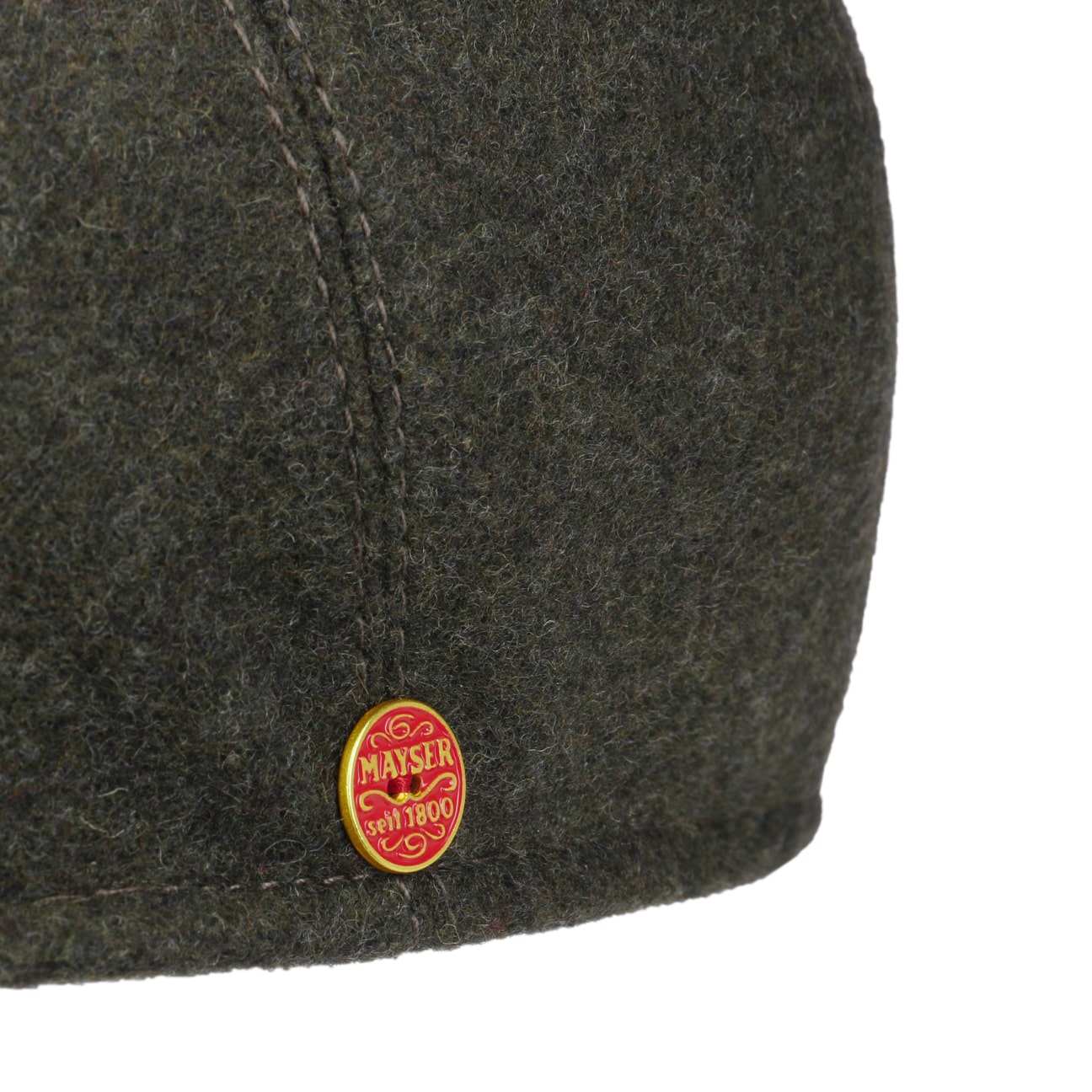 Sidney Flat Cap i Ullblanding oliv 9