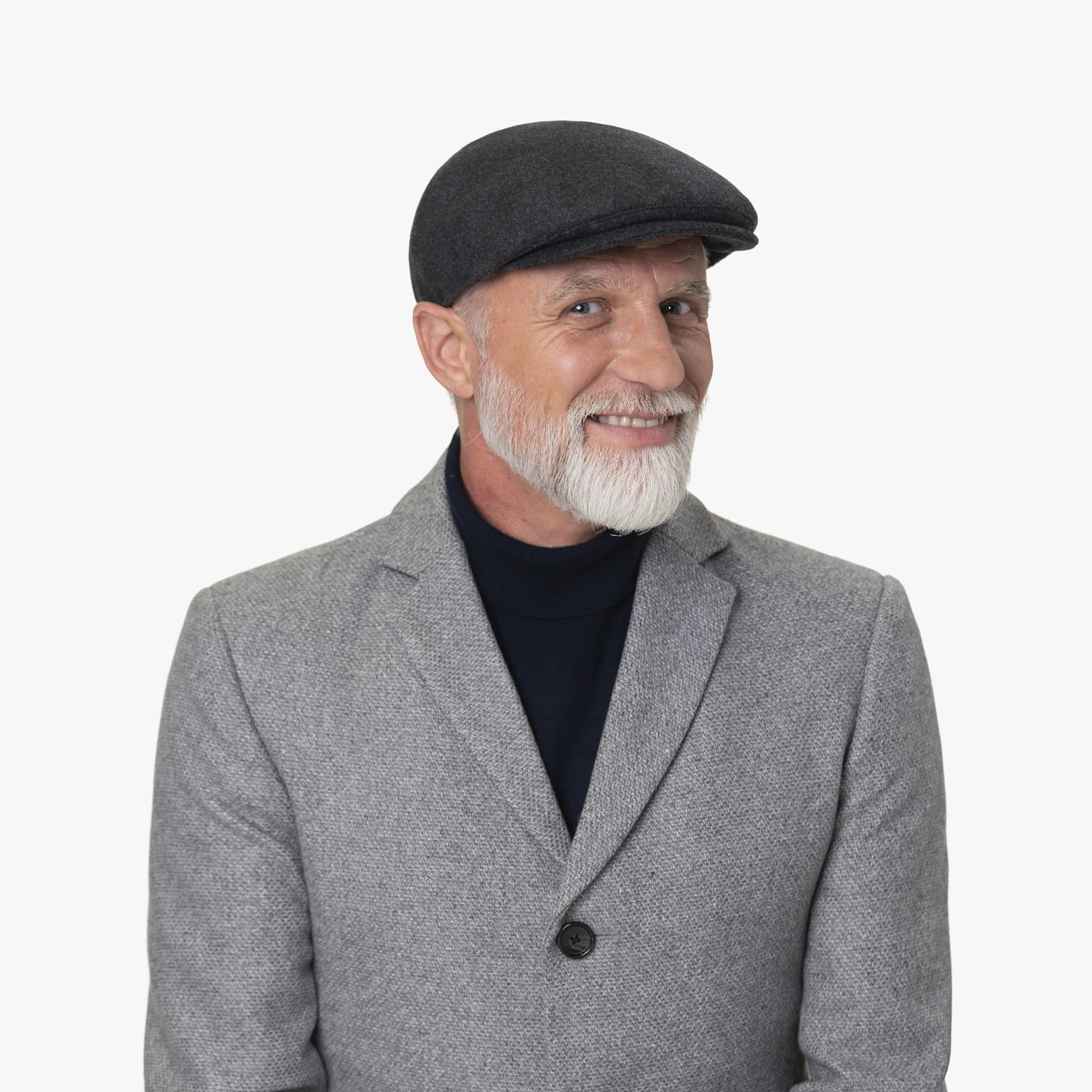 Sidney Wool Blend Flat Cap Modell 1