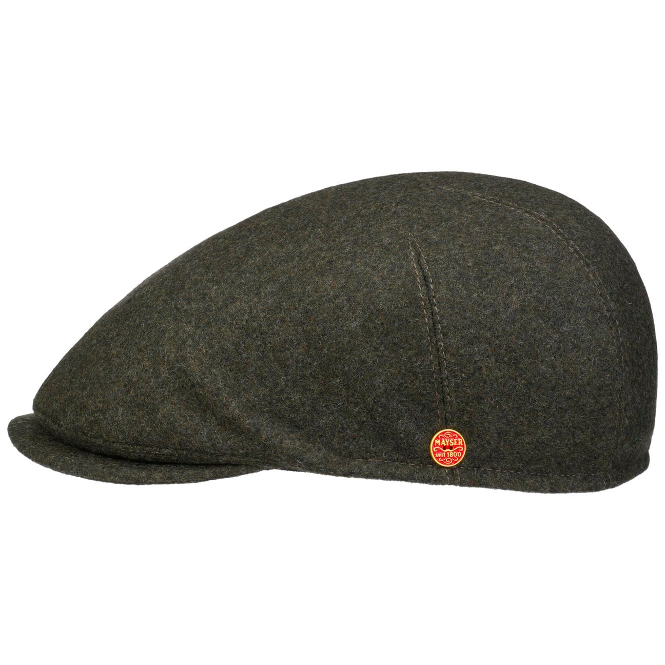Sidney Wool Blend Flat Cap oliv 6