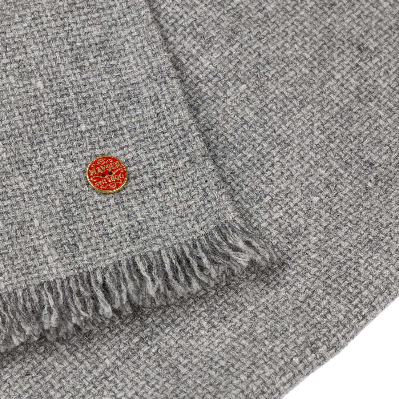 Uni Premium Wollschal grau 3