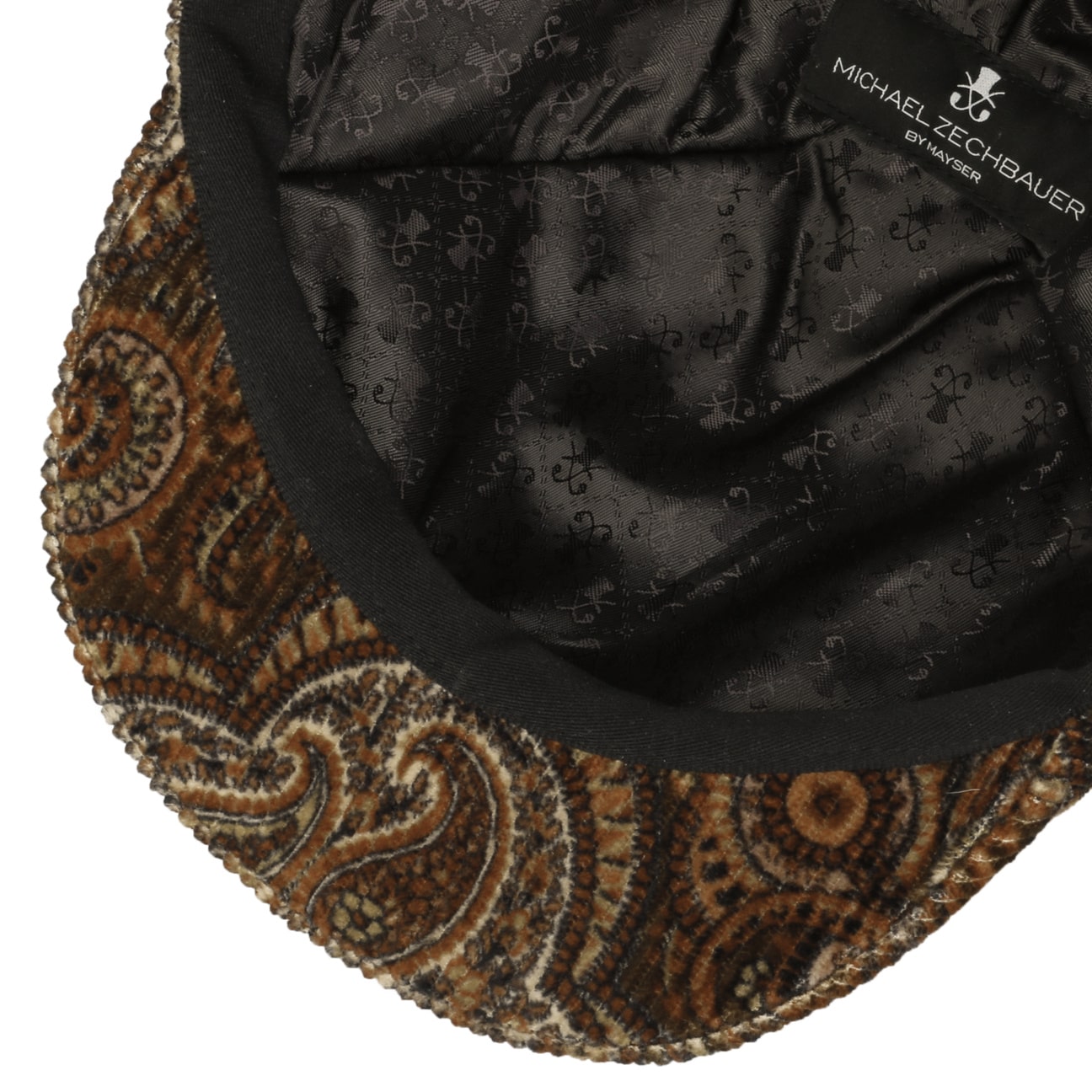 Billy Paisley Cord Zechbauer Flat Cap braun 4