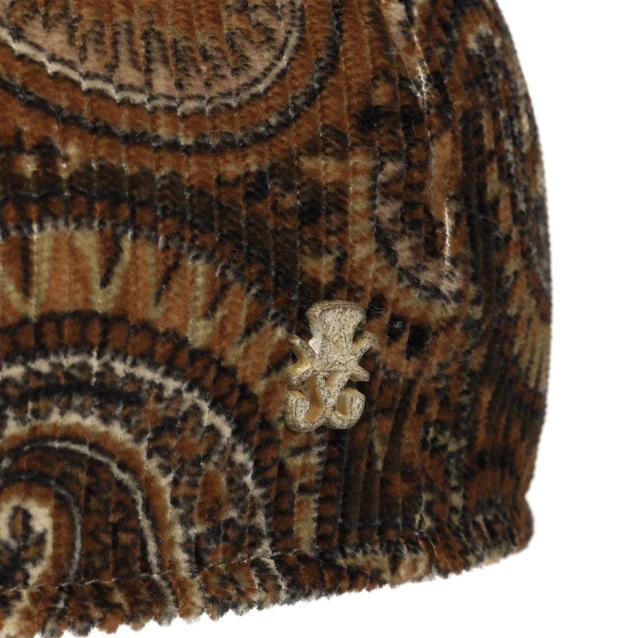 Billy Paisley Cord Zechbauer Flat Cap braun 5