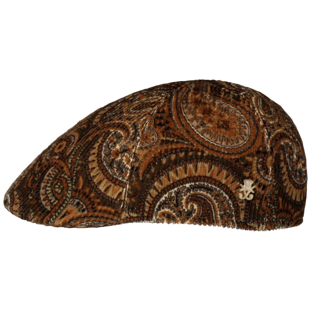 Billy Paisley Cord Zechbauer Flat Cap braun 2