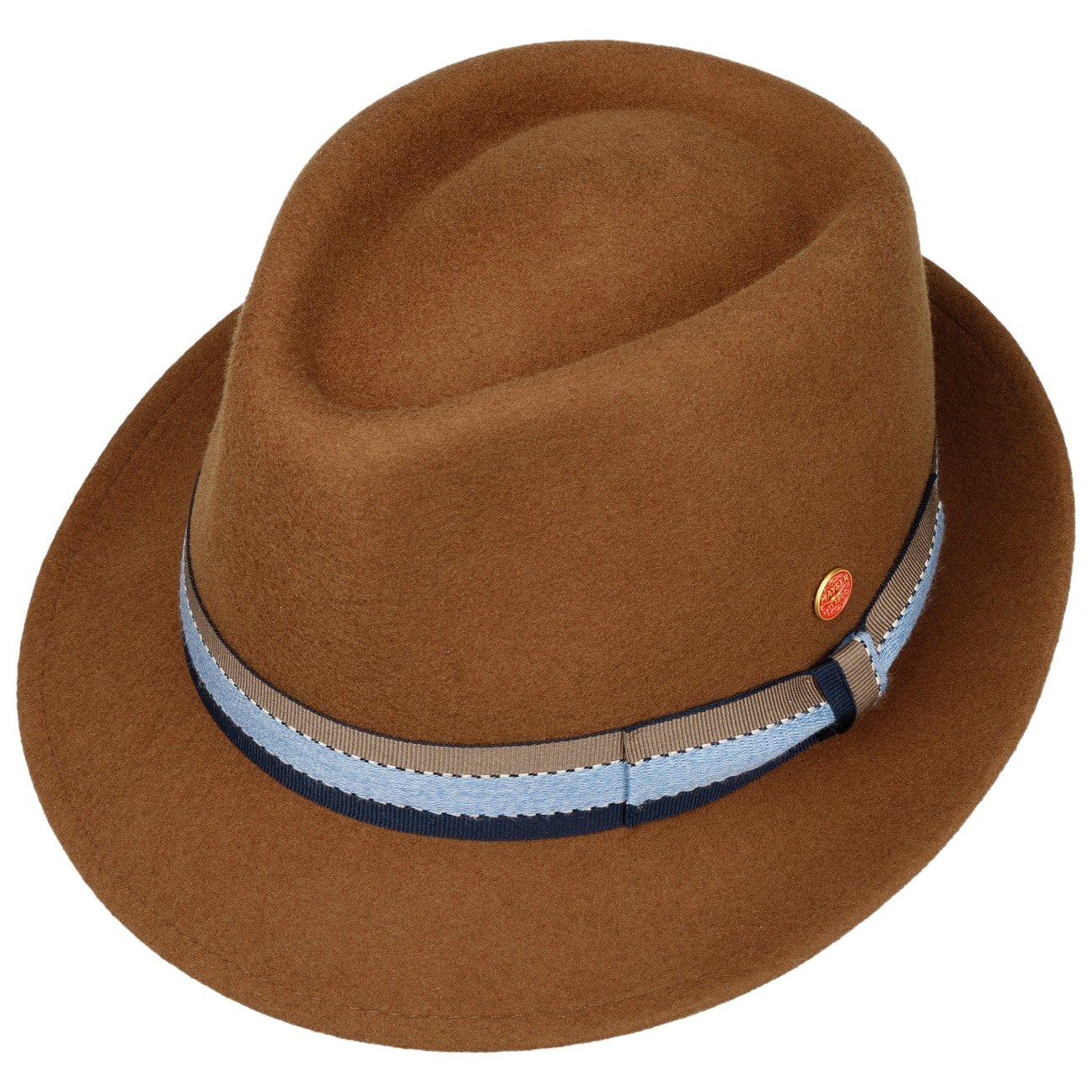 Chapeau trilby en laine Troy Volga braun 7