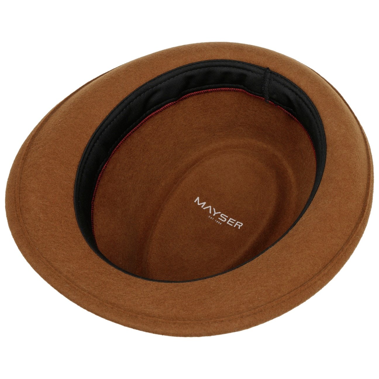 Chapeau trilby en laine Troy Volga braun 8