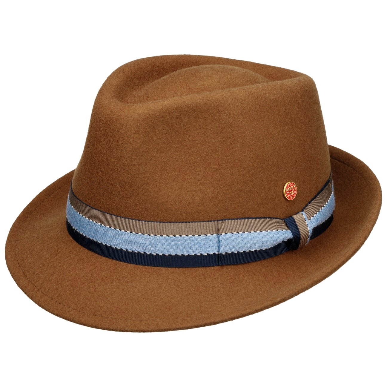 Chapeau trilby en laine Troy Volga braun 6