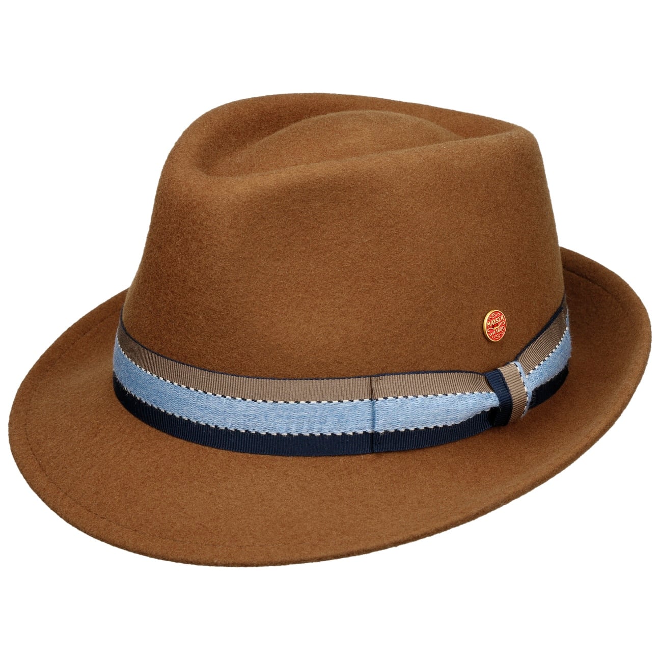 Troy Wolga Trilby Ullhatt braun 6