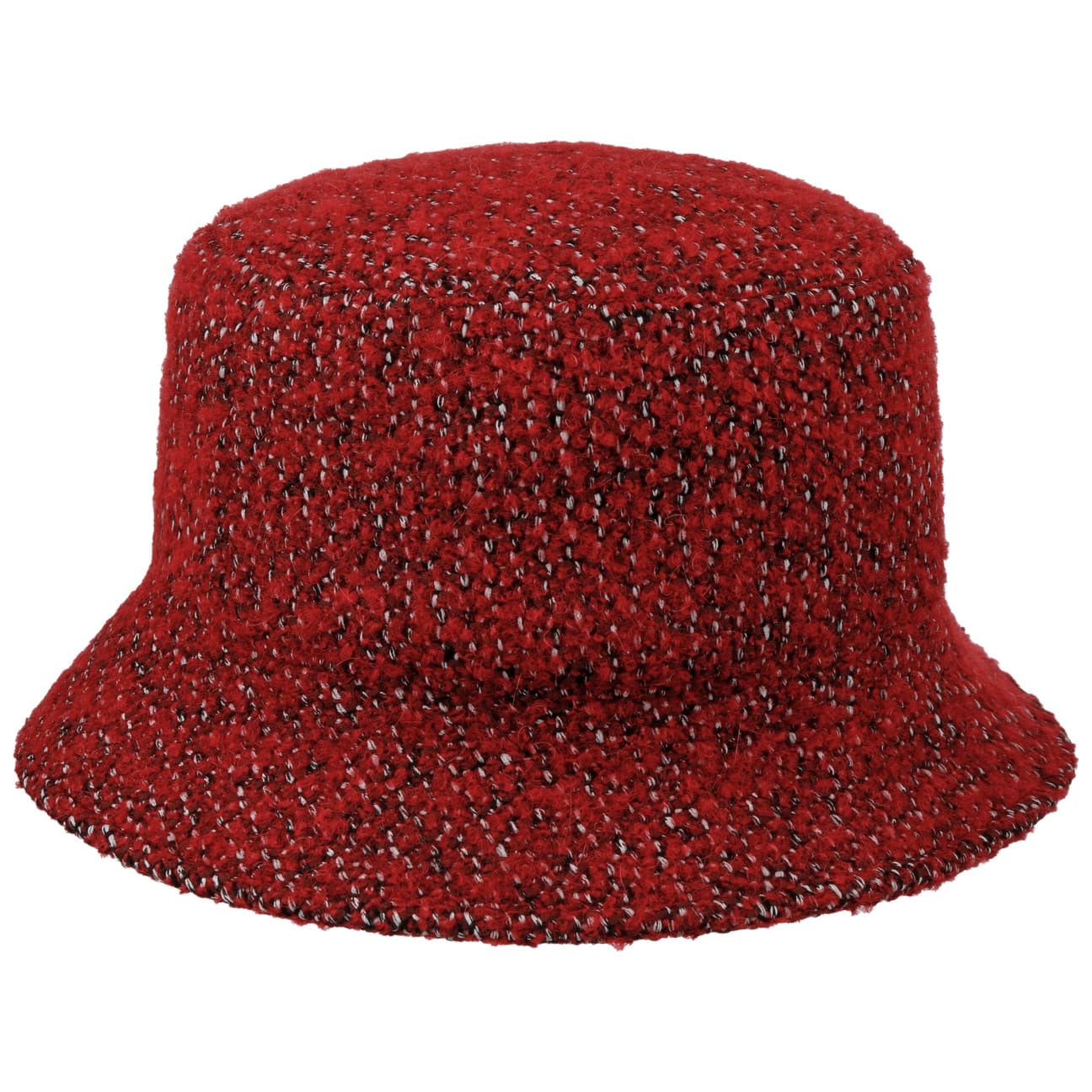 Julie Boucle Bucket Damehatt dunkelrot 6