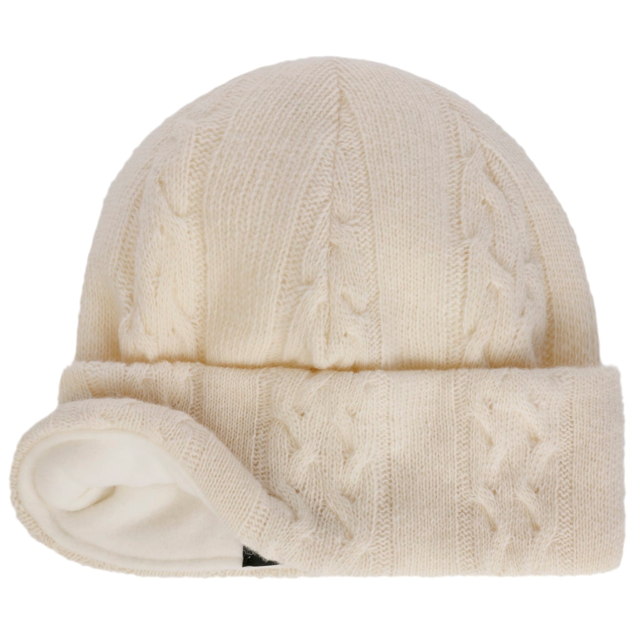 Joyce Cable Knit Beanie cremeweiß 5