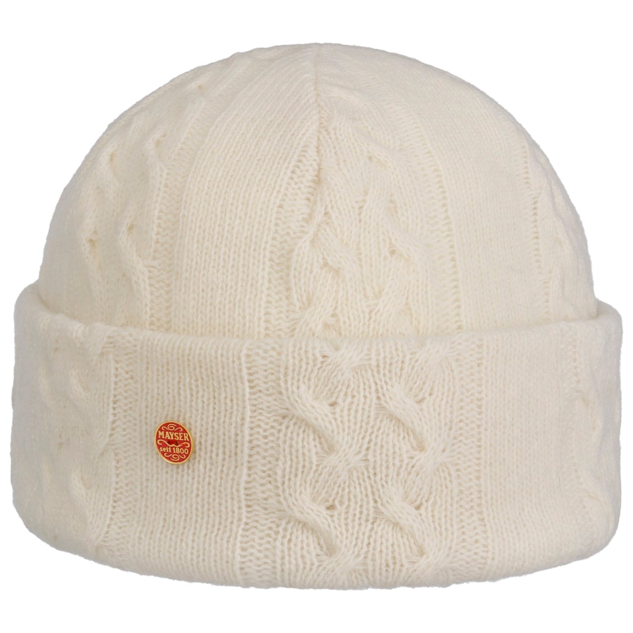 Joyce Cable Knit Beanie cremeweiß 4