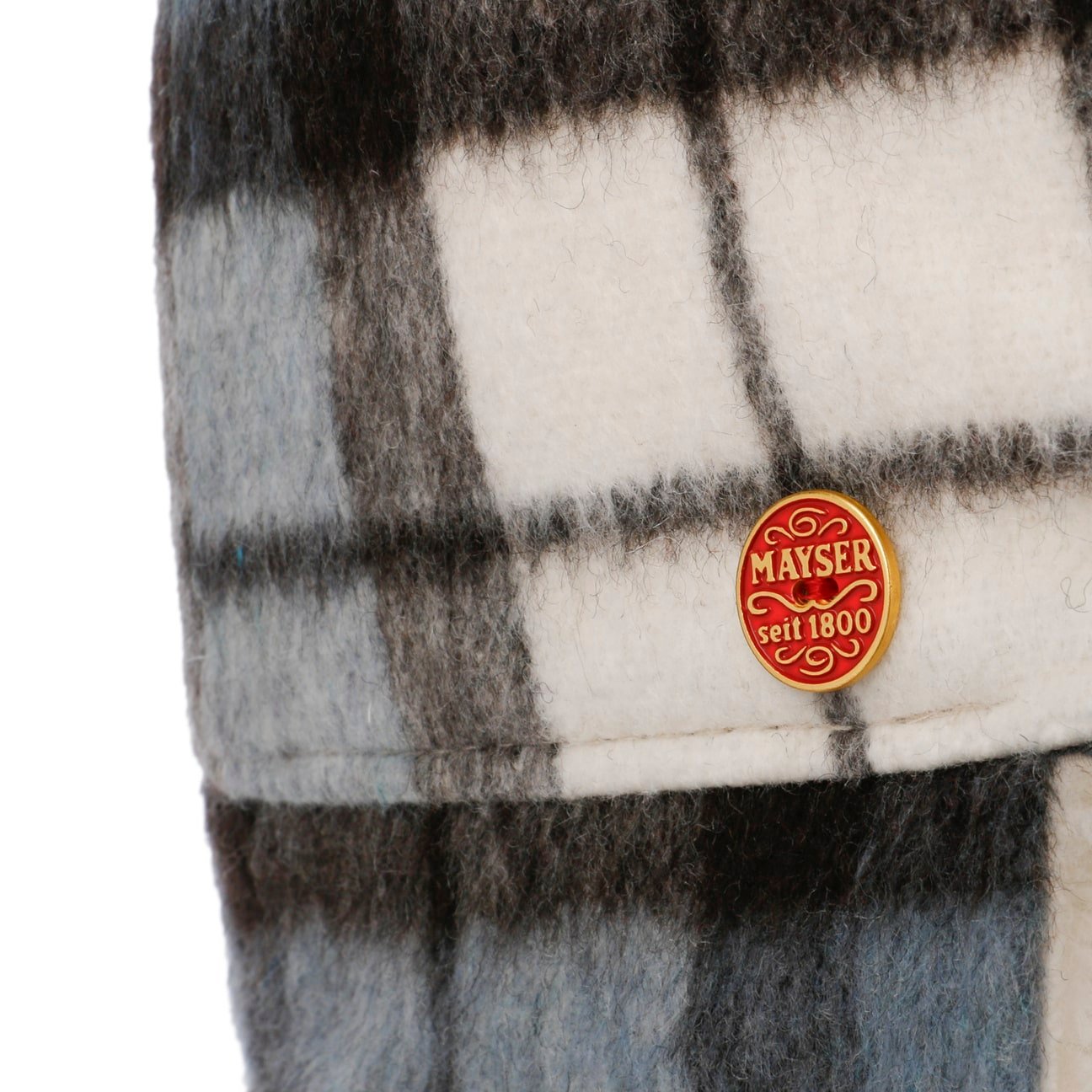 Casquette à carreaux Taja avec oreillettes schwarz-blau 15