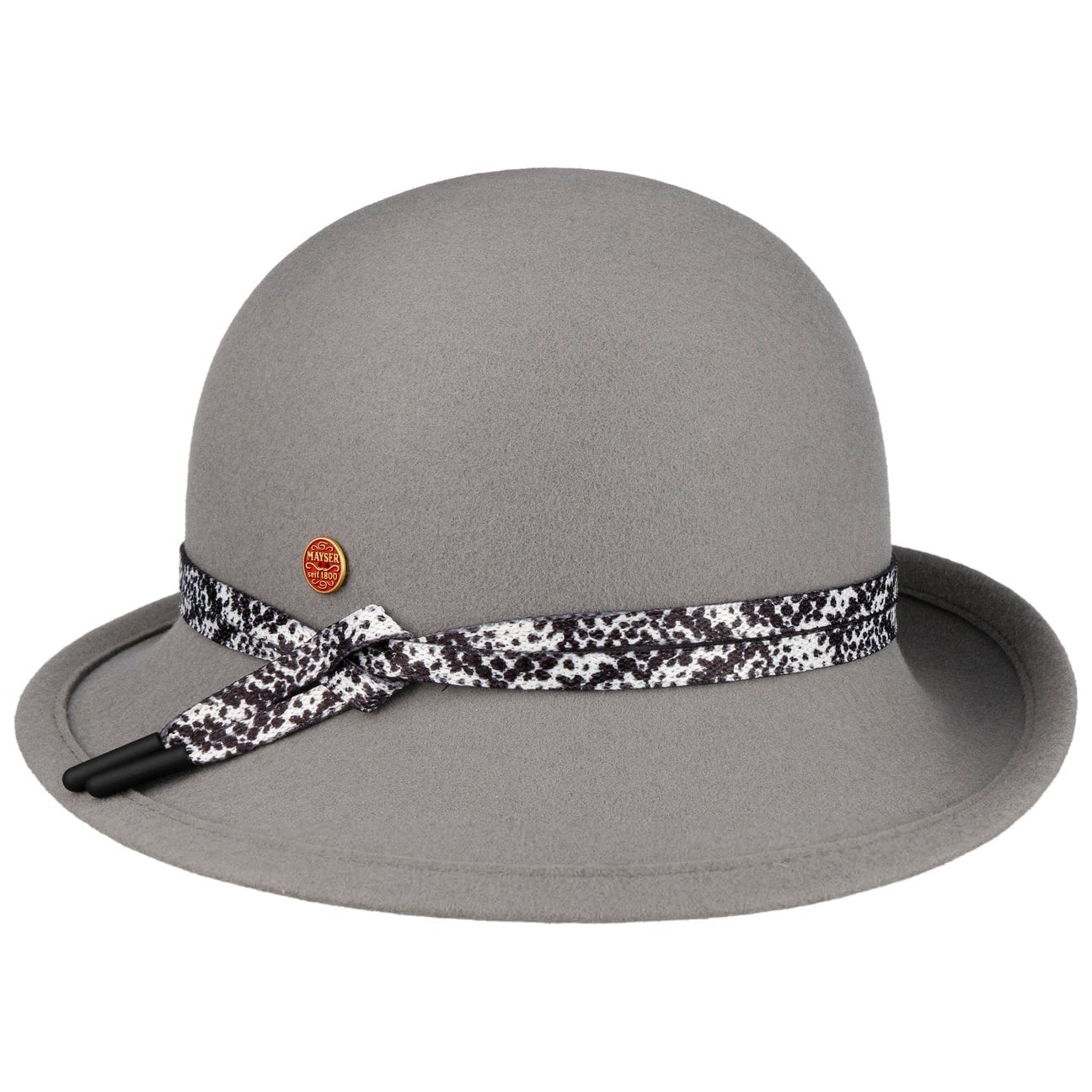 Mia Soft Wool Cloche Hat hellgrau 2