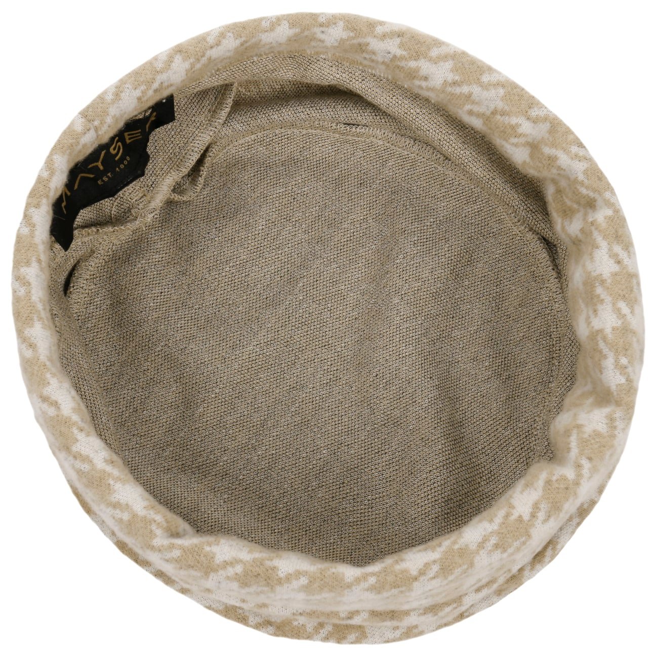 Klara Jersey Houndstooth Turban beige 3