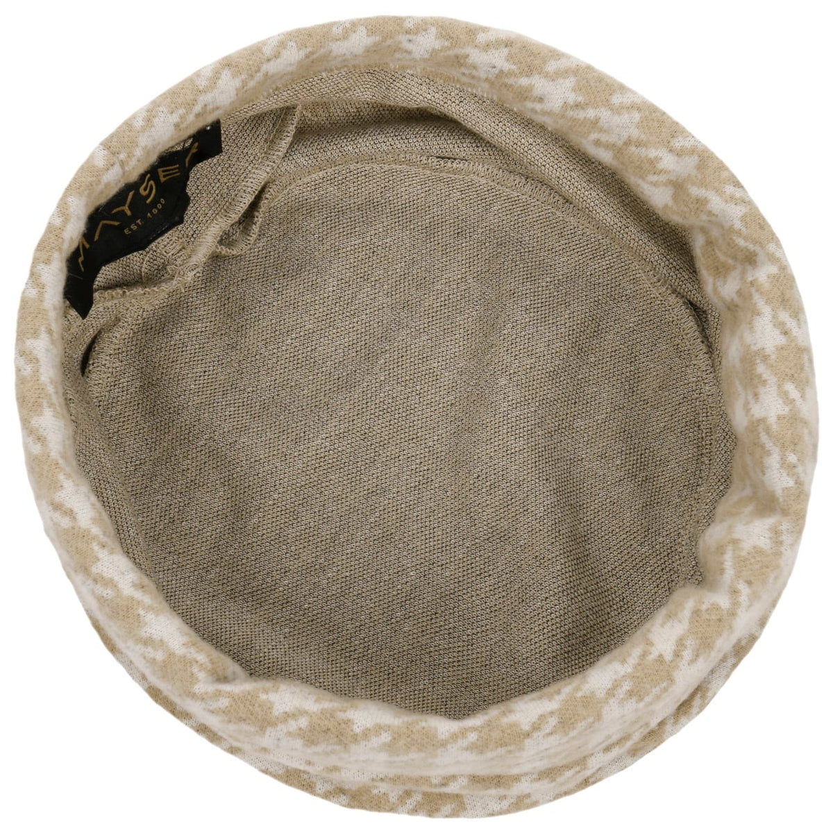 Klara Jersey Houndstooth Turban beige 3