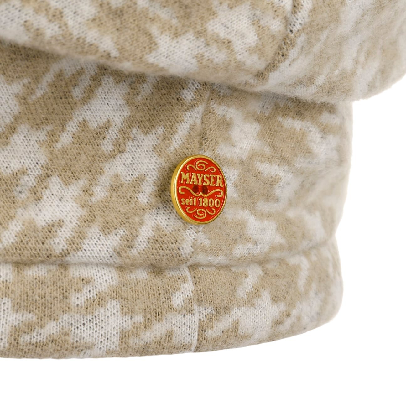 Klara Jersey Houndstooth Turban beige 5