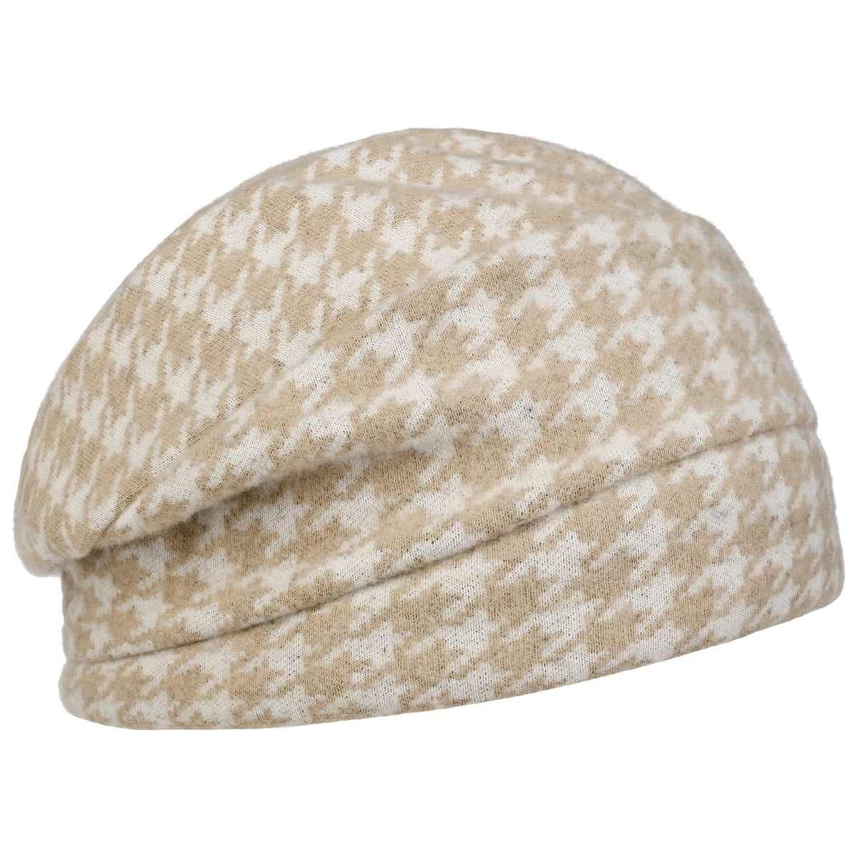 Klara Jersey Houndstooth Turban beige 2