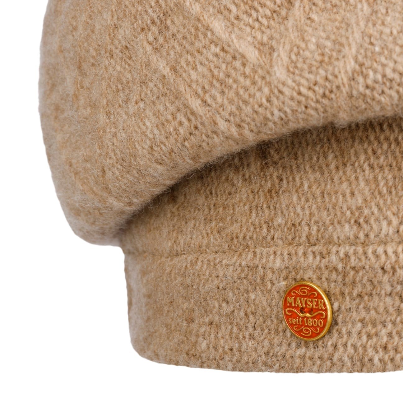 Uni Enya Wollen Muts dunkelbeige-meliert 10