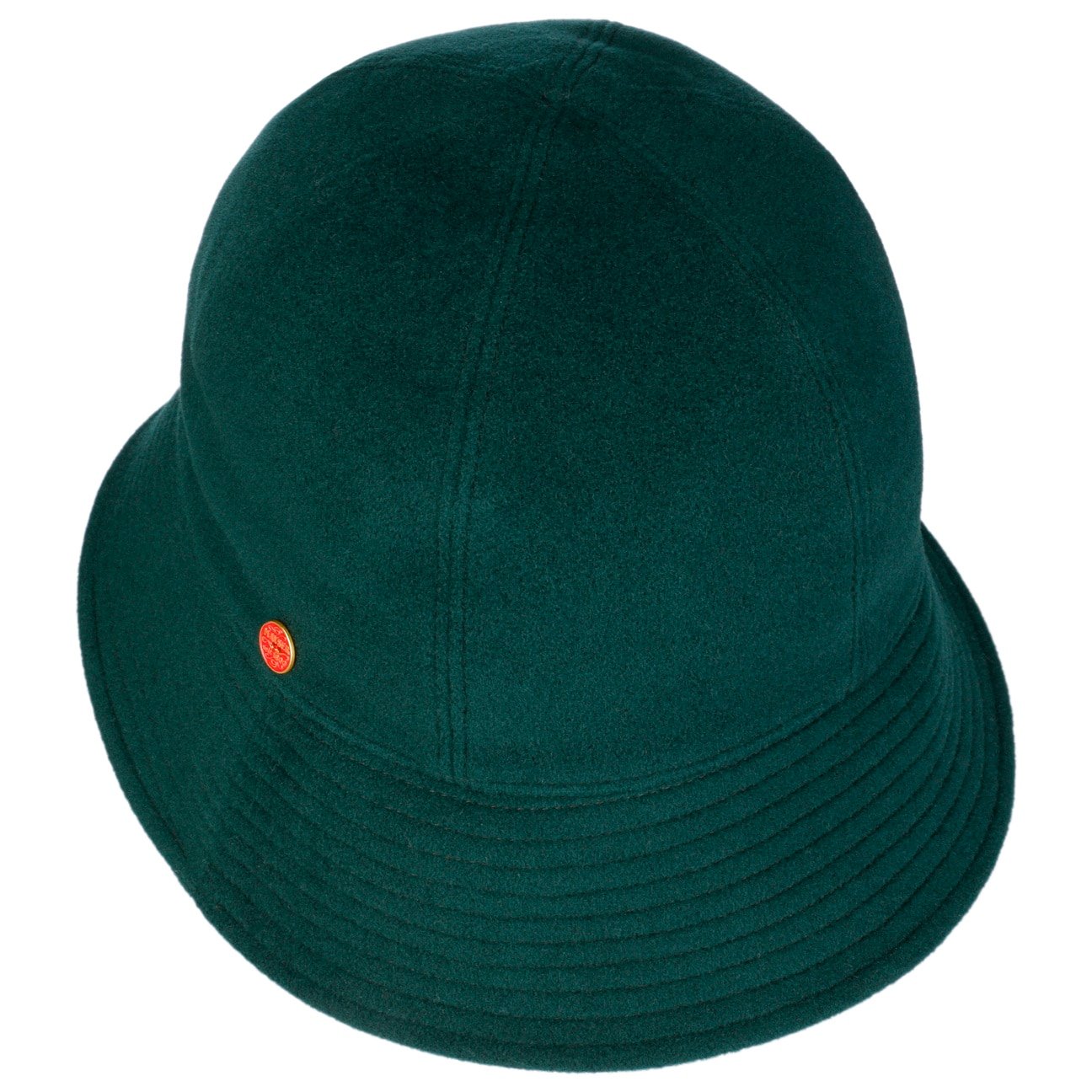 Chapeau en laine Gerda Pascal Asym Brim dunkelgrün 7