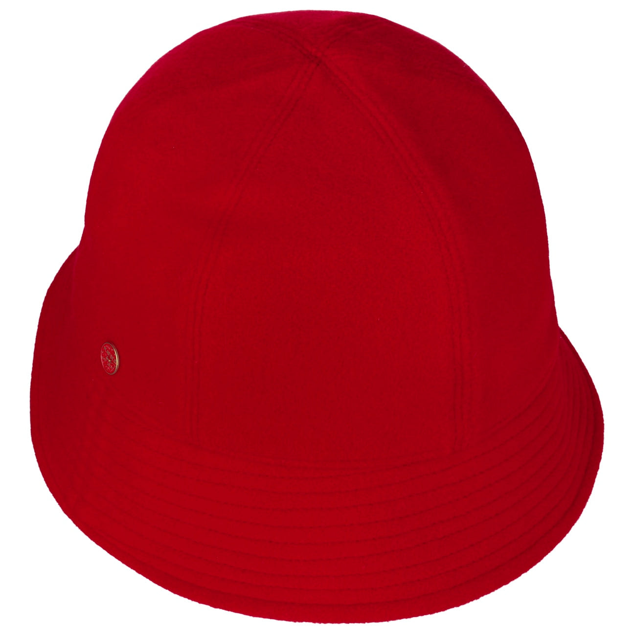 Chapeau en laine Gerda Pascal Asym Brim rot 15