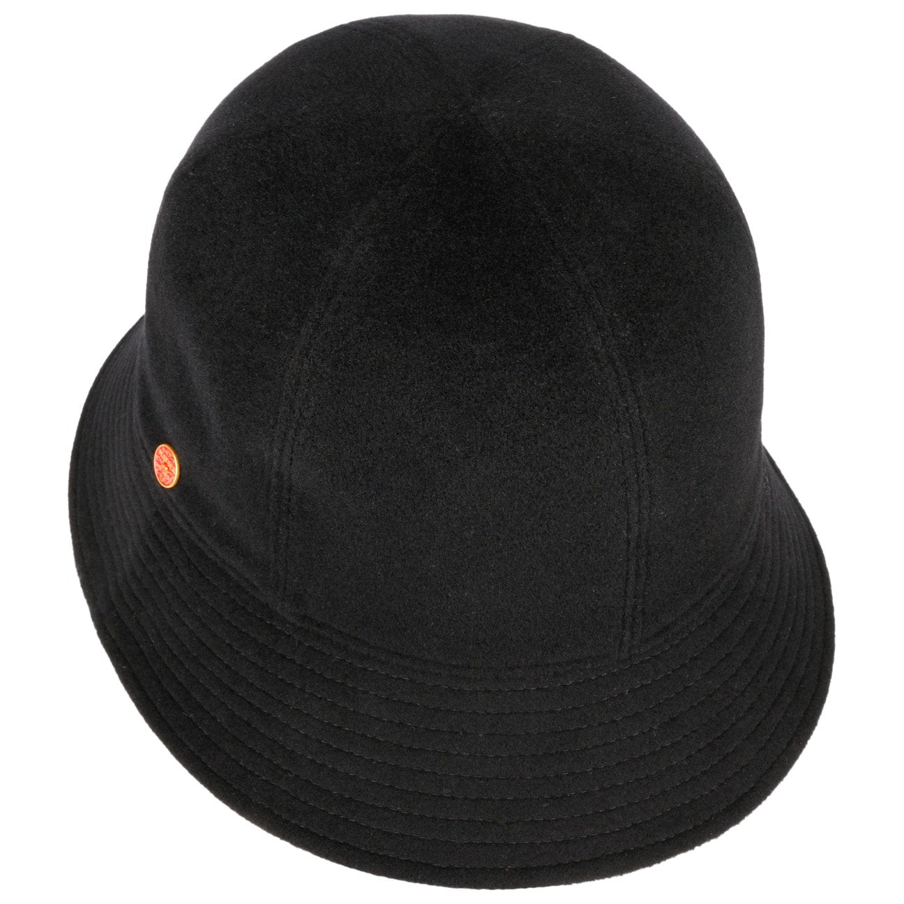 Chapeau en laine Gerda Pascal Asym Brim schwarz 19