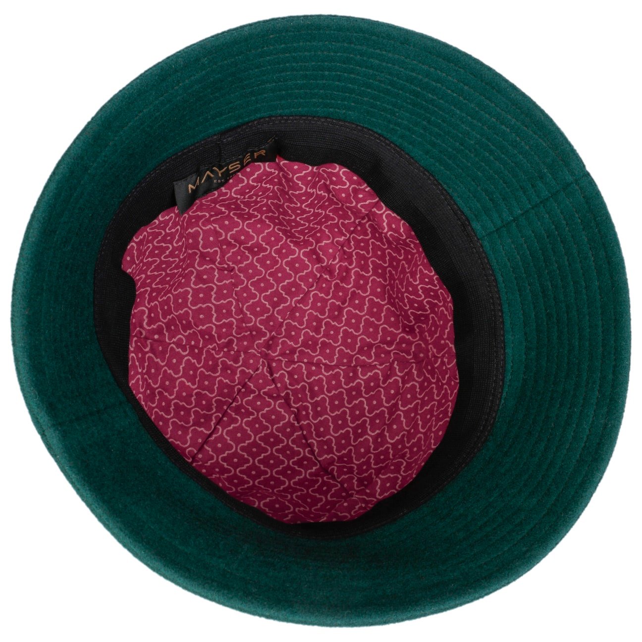 Chapeau en laine Gerda Pascal Asym Brim dunkelgrün 8