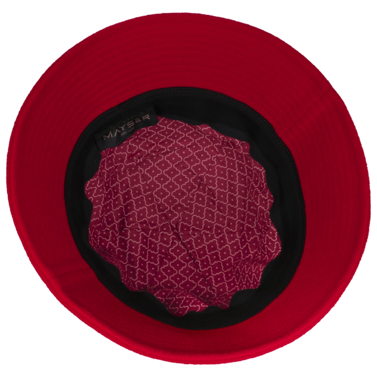 Chapeau en laine Gerda Pascal Asym Brim rot 16