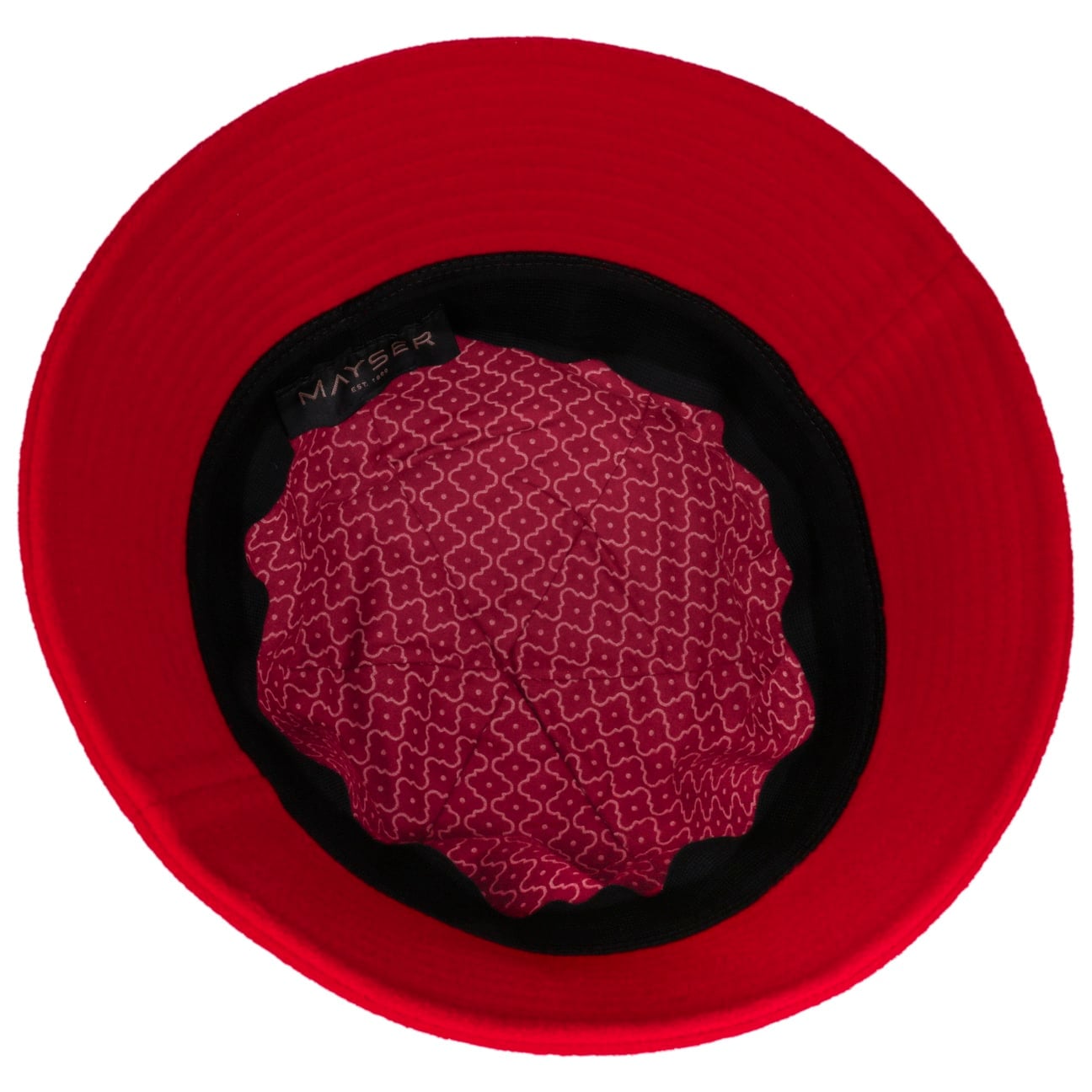 Cappello in Lana Gerda Pascal Asym Brim rot 16