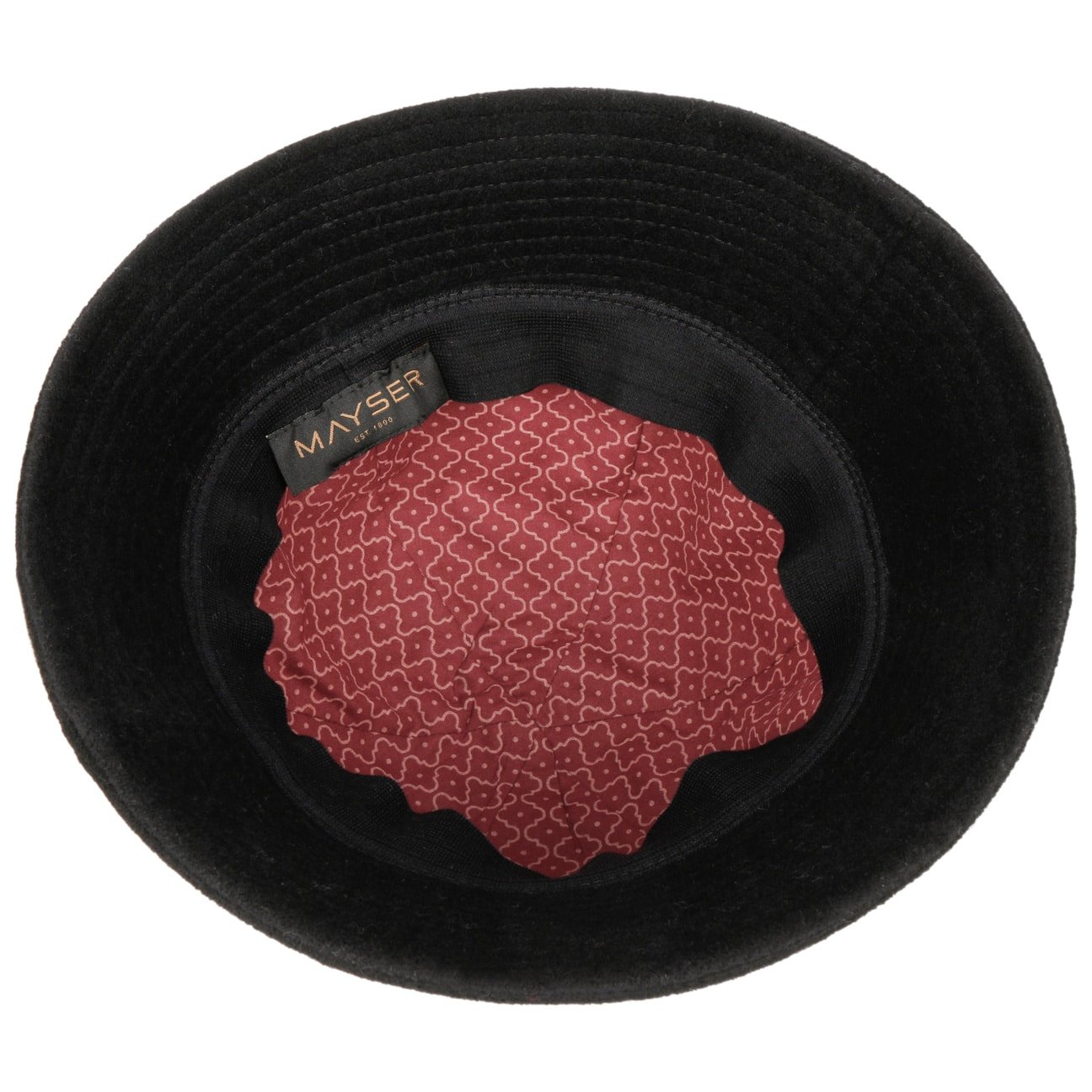 Chapeau en laine Gerda Pascal Asym Brim schwarz 20