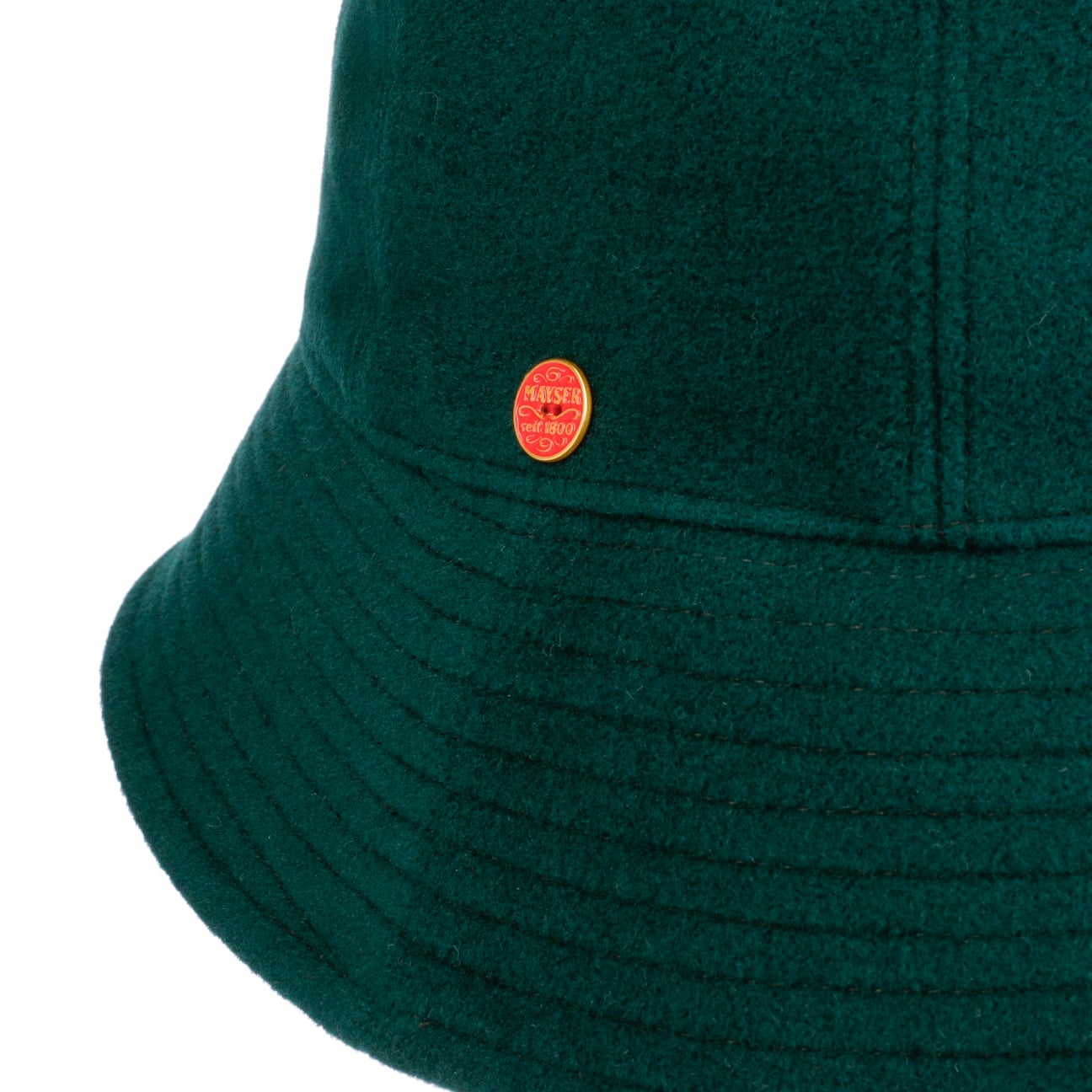Cappello in Lana Gerda Pascal Asym Brim dunkelgrün 9