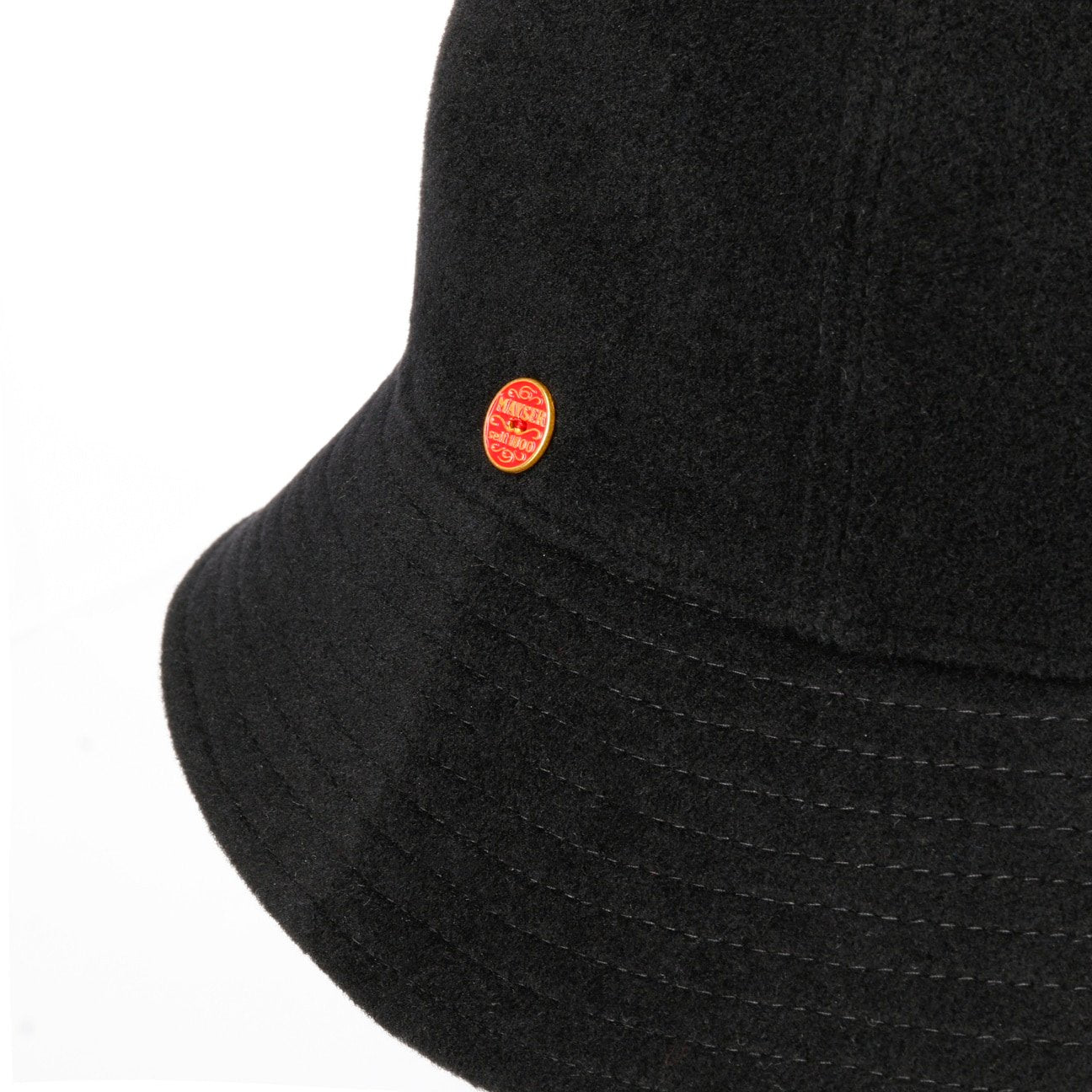 Chapeau en laine Gerda Pascal Asym Brim schwarz 21