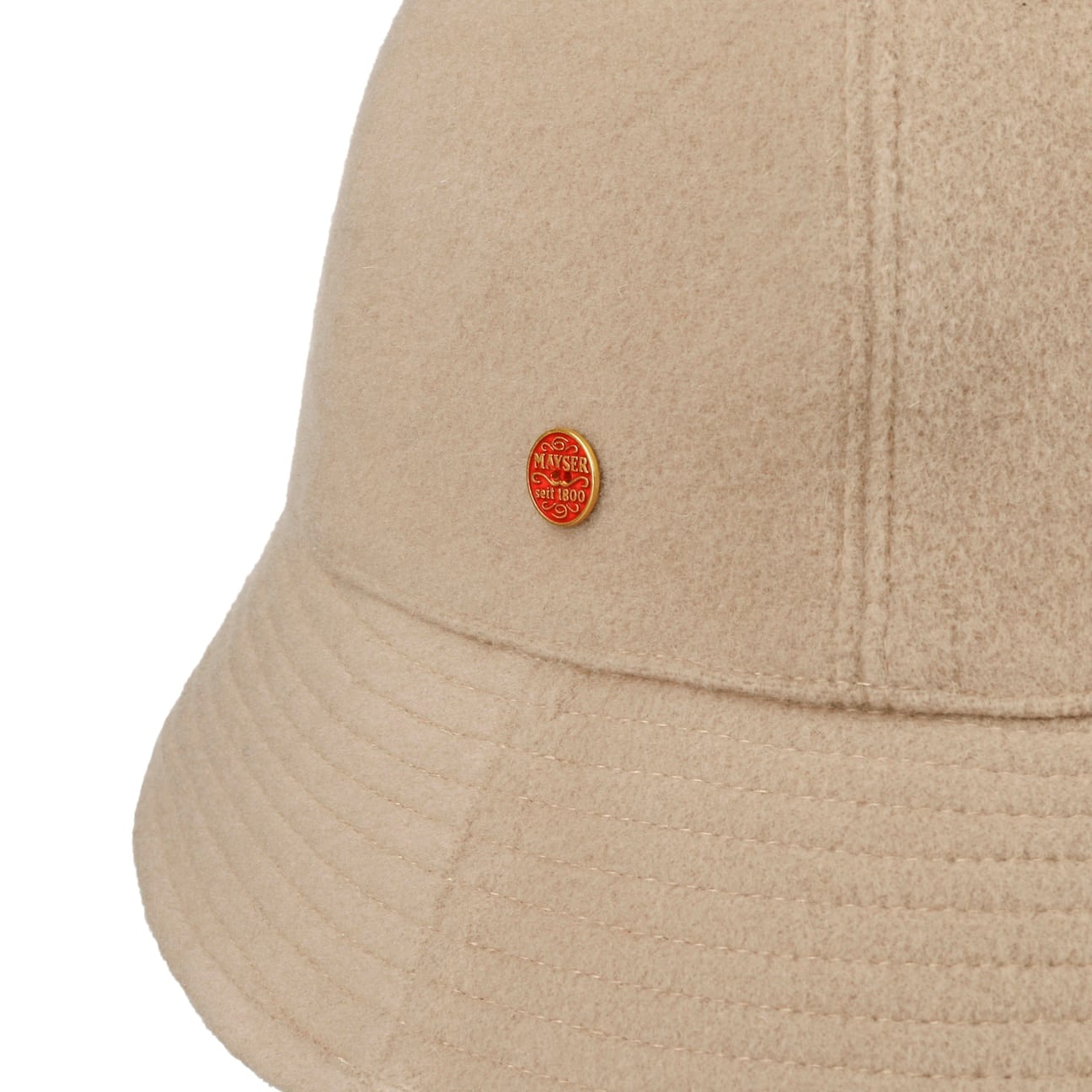 Cappello in Lana Gerda Pascal Asym Brim hellbeige 13